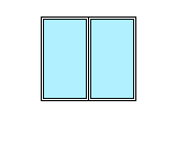 Двухстворчатое окно