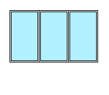 Трехстворчатое окно