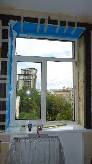 Установка пластиковых откосов